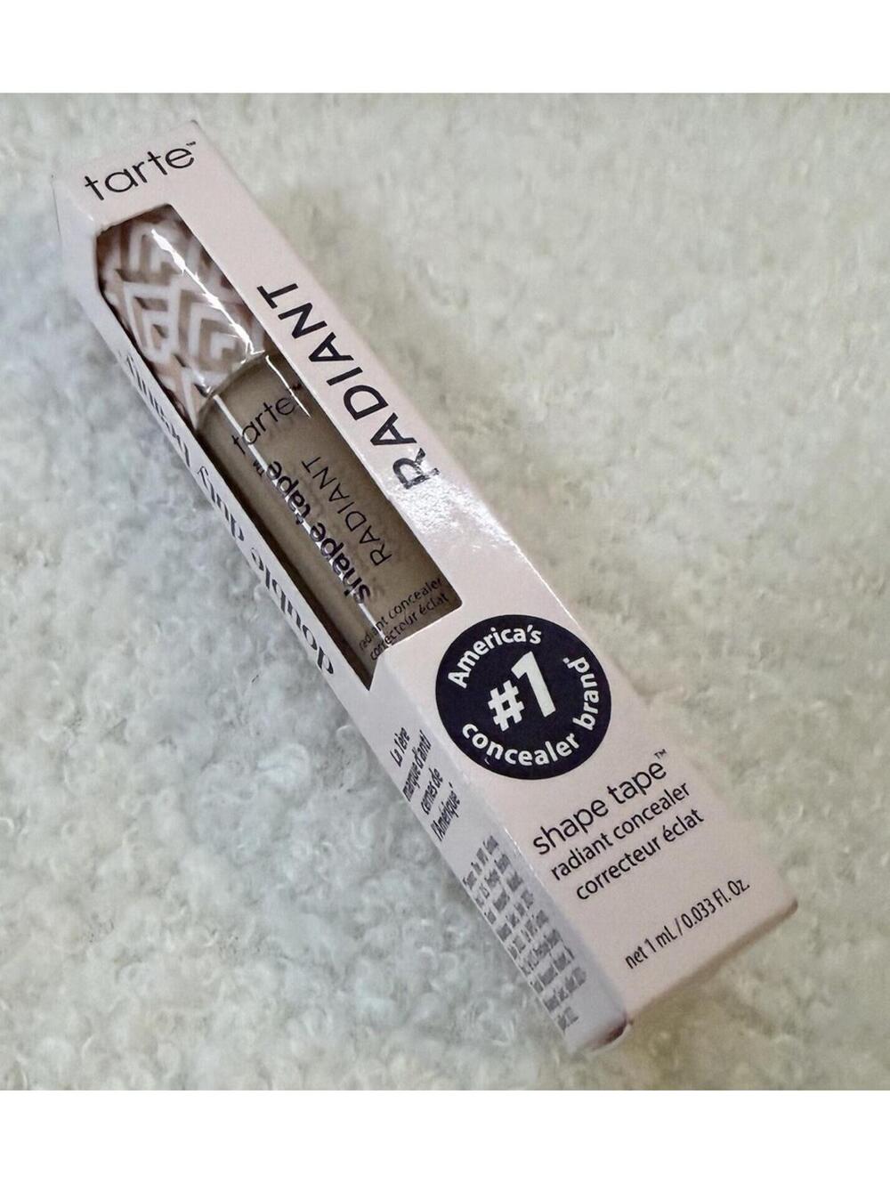 tarte Shape Tape Radiant Concealer Medium-Tan Sand Cruelty-Free Vegan 0.33oz